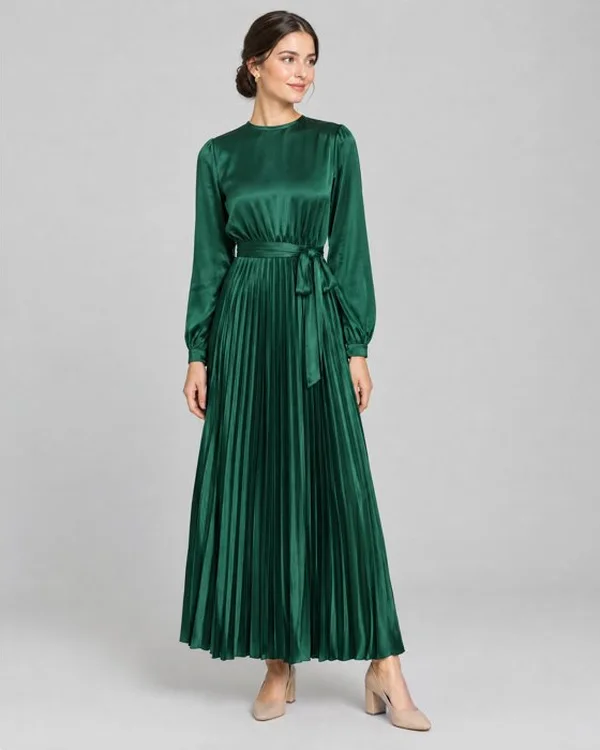 Celebration Pleated Maxi Dress, the shop's product photo