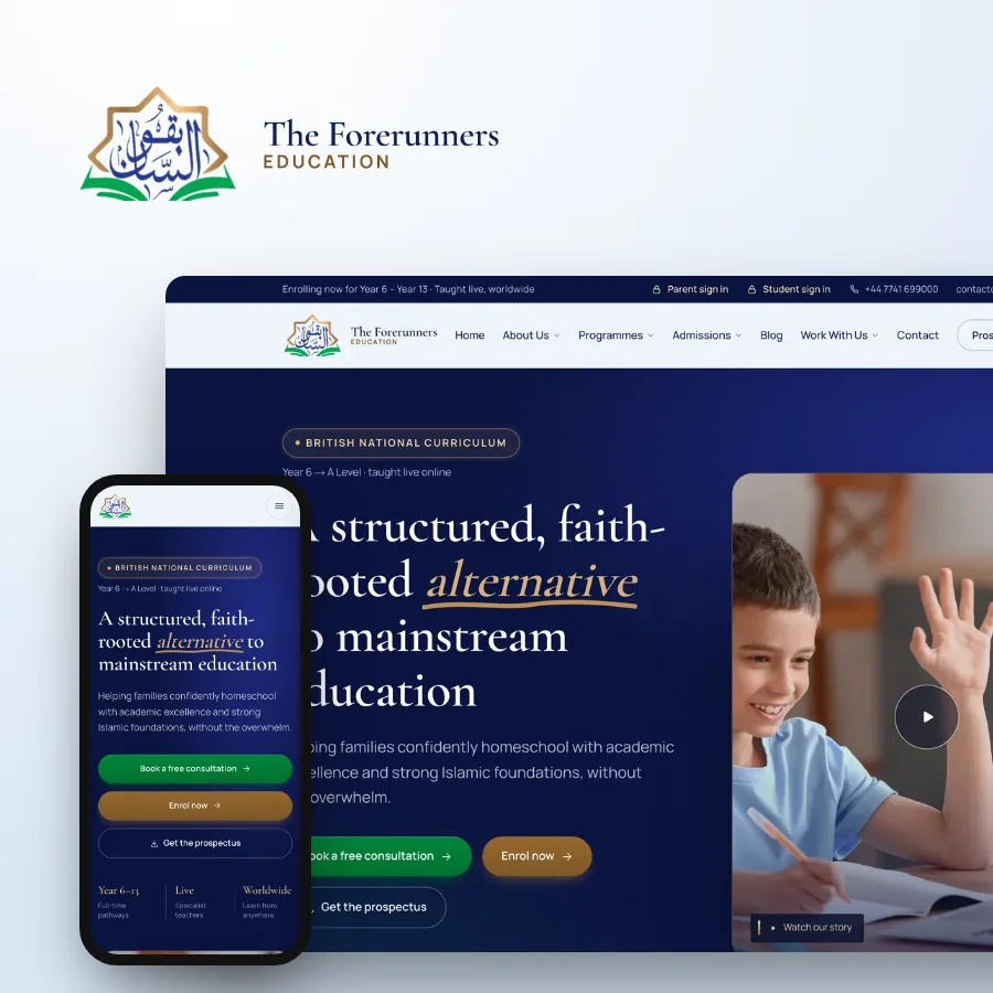 The Forerunners Education online school website